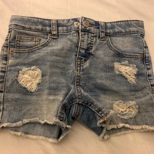 Cat & Jack Distressed Jean Shorts Girl Size 6/6x